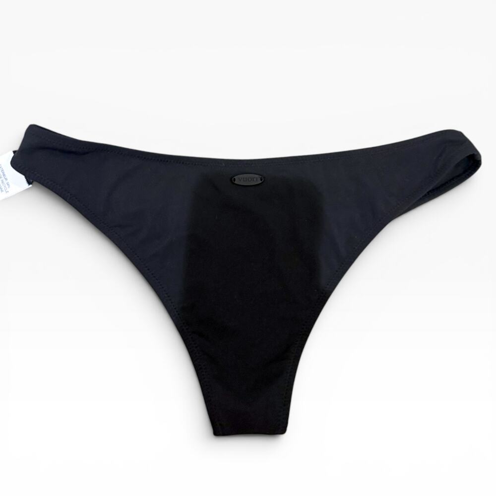 VUORI Cheeky Bikini Bottom Black Small NWOT - Picture 3 of 4